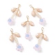 Подвески из стеклянных бусин GLAA-K060-02G-05-3