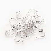 Латунь микро проложить кубического циркония серьги крючки KK-F784-21P-NF