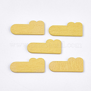 Расписные тополя деревянные кабошоны WOOD-T021-28A