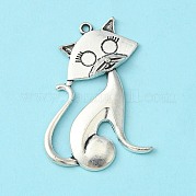 Подвески из сплава в тибетском стиле TIBEP-22758-AS-NR