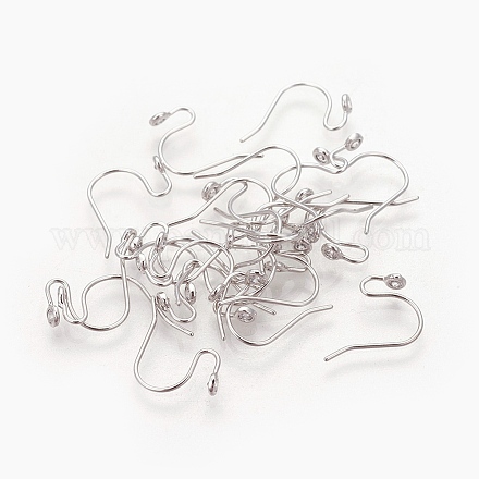 Латунь микро проложить кубического циркония серьги крючки KK-F784-21P-NF-1