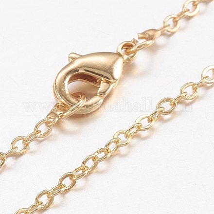 Латунь цепи ожерелья MAK-L009-04G-1