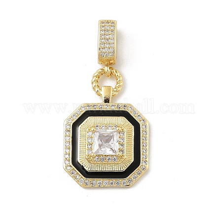 Латунные микро проложить кубического циркония подвески KK-U047-05G-1