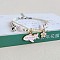 Cute Cartoon Alloy Enamel Multi-strand Charm Bracelets, Adjustable Wax Cord Handmade Porcelain Beads Jewlery for Girls, Airplane, 5-7/8 inch(15cm)