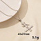 Stainless Steel Cross Pendant Necklace, Fashion Jewelry for Women
