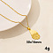 Stylish Stainless Steel Geometric Teardrop Pendant Necklace for Women