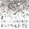 200Pcs 20 Styles Alloy Pendants,Bird, Mixed Color, 11~29.5x9~22.5x1~4.5mm, Hole: 1~2mm, 20 styles, 10cps/style, 200pcs