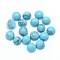 Synthetic Turquoise Cabochons, Half Round, 4x2~2.5mm