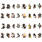 CHGCRAFT 32Pcs 16Styles Gothic Theme Alloy Enamel Pendants for DIY Crafts Jewelry Necklace Bracelet Making Halloween, Mixed Color