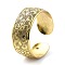 Alloy Wide Open Cuff Bangle for Women, Hexagon Pattern, Inner Diameter: 2-1/4 inch(5.7cm)