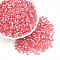 Glass Seed Beads, Inside Colours, Bicone, Light Coral, 4.5x3.5mm, Hole: 1.4mm, 6425pcs/pound
