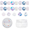 SUNNYCLUE 1 Box 100Pcs 5 Colors Halloween Pumpkin Glass Beads Transparent Glass Beads Pumpkin Shape Crystal Beads with Glitter Powder for DIY Halloween Charms Bracelet Jewelry Making