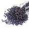 TOHO Round Seed Beads, Japanese Seed Beads, (749) Copper Lined Light Sapphire, 8/0, 3mm, Hole: 1mm, about 222pcs/10g