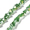 Electroplate Butterfly Glass Beads Strands, Faceted, AB Color Plated, Green, 8x10x5.5mm, Hole: 1.2mm, about 100pcs/strand, 29.13''(74cm)