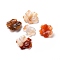 Natural Agate Pendants, Flower Charm, 22~27x6mm, Hole: 1mm