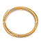 5M 2-Ply Anodized Aluminum Wire, Twisted Round, Bendable Metal Craft Wire, Flexible Craft Wire, for Beading Jewelry Craft Making, Goldenrod, 3~4mm, about 16.40 Feet(5m)/Roll