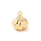 Brass Pendants, Cadmium Free & Nickel Free & Lead Free, Garlic Charms, Real 18K Gold Plated, 11.5x9x9.5mm, Hole: 1.4mm