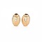 Brass Beads, Nickel Free, Barrel, Real 18K Gold Plated, 12x8mm, Hole: 2.5mm
