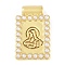 Rack Plating Brass Pendants, with ABS Plastic Pearl, Long-Lasting Plated, Cadmium Free & Lead Free, Rectangle, Real 18K Gold Plated, 23.5x14.5x4.5mm, Hole: 2mm
