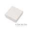 Cardboard Gift Boxes, with Sponge inside, for Jewelry, Square with Marble Pattern, Pink, 8.5x8.5x3.5cm