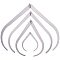 PandaHall Elite 4pcs Bent-leg Stainless Steel Caliper Clay Sculpture Ceramic Pottery Measuring Tools