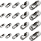 150Pcs 5 Styles 304 Stainless Steel Ball Chain Connectors, Stainless Steel Color, 5~13x2~6mm, hole: 0.6~2.5mm, Fit for 1.5~4.5mm ball chain, 30pcs/style