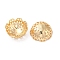 Brass Bead Caps, Cadmium Free & Nickel Free & Lead Free, Multi-Petal Flower, Real 18K Gold Plated, 17x7.5mm