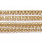 Handmade Ion Plating(IP) 304 Stainless Steel  Mesh Chains, Soldered, with Spool, Golden, 2mm, about 32.8 Feet(10m)/roll