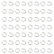 1000Pcs Tarnish Resistant 304 Stainless Steel Open Jump Rings, Stainless Steel Color, 5x0.8mm, Inner Diameter: 3.4mm