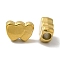 304 Stainless Steel Beads, Heart, Golden, 9x12x5mm, Hole: 4mm