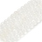 Natural White Jade Beads Strands, Round, 6~6.5mm, Hole: 0.8mm, about 64pcs/strand, 15.47~15.55''(39.3~39.5cm)