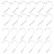 DICOSMETIC 100Pcs 2 Styles Ear Cuffs Earrings Stainless Steel No Piercing Ear Cuffs with Horizontal Loops Adjustable Ear Cuff for DIY Earring Jewelry Making Accessories, Hole: 4mm