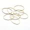 Brass Linking Rings, Oval, Lead Free & Cadmium Free & Nickel Free, Raw(Unplated), 26x16x0.7mm, Inner Diameter: 15x25mm