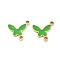 Ion Plating(IP) 304 Stainless Steel Enamel Connector Charms, Butterfly Link, Golden, 12x11.5x1mm, Hole: 1.5mm
