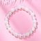 Opal Round Beaded Stretch Bracelets, Inner Diameter: 2 inch(5.2cm), Beads: 8mm