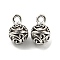Tibetan Style Alloy Charms, Cadmium Free & Lead Free, Bell, Antique Silver, 13x8.5mm, Hole: 1.8mm, about 387Pcs/1000G