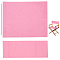 Cloth Chair Replacement, with 2 Wood Sticks, for Director Chair, Makeup Chair Seat and Back, Pearl Pink, 530x200x4.5mm