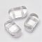 Natural Quartz Crystal Multi-Strand Links, Rock Crystal, Rectangle, 16x9x6mm, Hole: 2mm