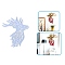 DIY Christmas Theme Display Decoration Food Grade Silicone Molds, Wall Hanging Ornament Resin Casting Molds, for Home Ornament Craft Making, Deer, 275x255x9mm