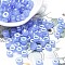 Imitation Jade & Luster Glass Seed Beads, Column, Cornflower Blue, 6x3mm, Hole: 1.4mm, about 2027pcs/pound