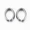 Tarnish Resistant 304 Stainless Steel Quick Link Connectors, Linking Rings, Oval, Stainless Steel Color, 13x10x4mm