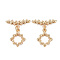 Brass Toggle Clasps, Nickel Free, Star, Real 18K Gold Plated, 29mm, Star: 17.5x14.5x2mm, Bar: 23x9.5x2.5mm, Jump Ring: 5x0.7mm, 3.6mm inner diameter