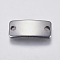 Tarnish Resistant 201 Stainless Steel Links connectors, Rectangle, Stainless Steel Color, 9x20.5x3mm, Hole: 2mm