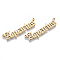 201 Stainless Steel Links connectors, Laser Cut Links, Constellations, Aquarius, 39.5x10x1.5mm, Hole: 1.2mm