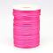 Polyester Cord, Satin Rattail Cord, for Beading Jewelry Making, Chinese Knotting, Deep Pink, 2mm, about 100yards/roll