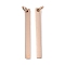 Ion Plating(IP) 304 Stainless Steel Pendants, with Jump Ring, Manual Polishing, Rectangle Charm, Stamping Blank Tag, Rose Gold, 30x3x1.5mm, Hole: 3mm