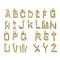 26Pcs Brass Micro Pave Cubic Zirconia Pendants, Letter A~Z Charms, with Jumping Ring, Real 18K Gold Plated, 15~18x7.5~15.5x1.5~2.5mm, Hole: 3.5mm