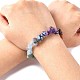 Чакра Gemstone браслеты простирания BJEW-JB02288-01-6