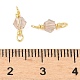 Стеклянные граненые шестигранные соединительные подвески KK-C097-07G-01-3