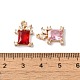 Латунные микро проложить кубического циркония подвески KK-C062-006G-3